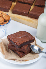 Keto Brownies, made from almond flour, avocado and cocoa.