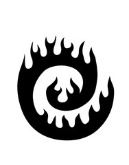 Black and White Classic Tribal Abstract Tattoo