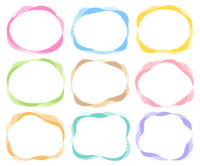 ゆるい形のポップなフレームセット
