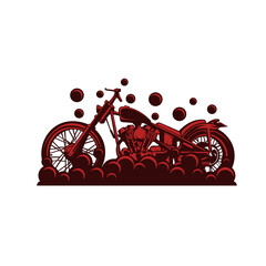 Old Motorcycle Logo Design Vector