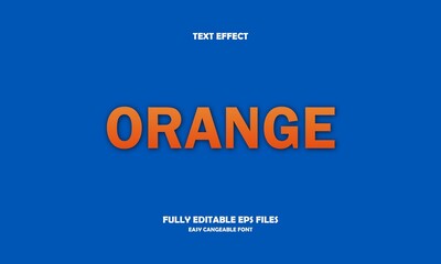 Fototapeta premium orange style editable text effect