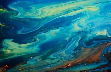 Abstrakter Tuschemalereihintergrund, Mischung aus Acrylfarben, Inkscapes-Konzept, Farben © CK