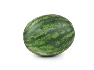 Fresh ripe watermelon slices isolated on white background