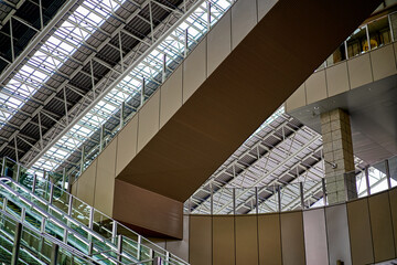 Obraz premium 駅の構内の鉄格子