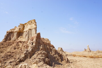 エチオピアの奇岩群ソルトマウンテン