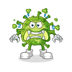 virus monster vector. cartoon character © dataimasu