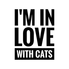 ''I'm in love with cats'' Lettering