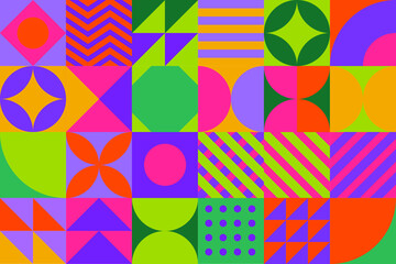 colorful vector geometric backround