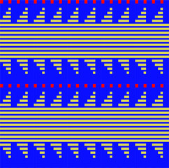  Seamless abstract geometrical horizontal stripes pattern with navy background