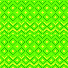  Seamless abstract geometrical patterm with green background.