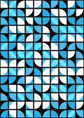Naklejka premium Abstract Geometric Pattern generative computational art illustration