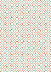Abstract Geometric Pattern generative computational art illustration