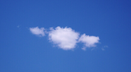 Clouds in the blue sky; nature background