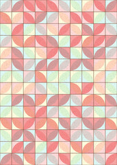 Abstract Geometric Pattern generative computational art illustration