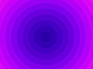 Concentric divergent circles. Bright purple background. Vector