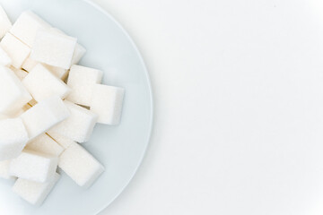 refined sugar on a plate calories sweets