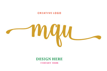 MQU lettering logo is simple, easy to understand and authoritative