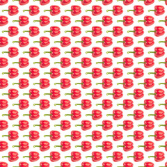 Sweet big pepper pattern isolated