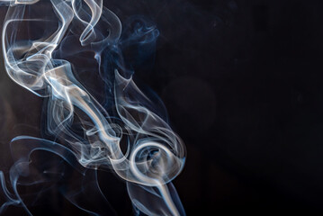 Abstract multi coloured smoke as background.