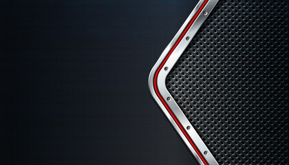 Dark metal background for industrial and technology design. 