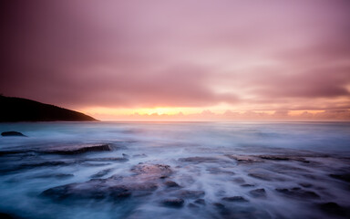 Sunrise Scape along the Pretty Beach in Murramarang National Park