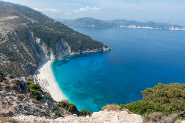 Obraz premium Mirtos beach in Kefalonia Greece