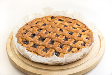 Tasty tart with homemade fig jam