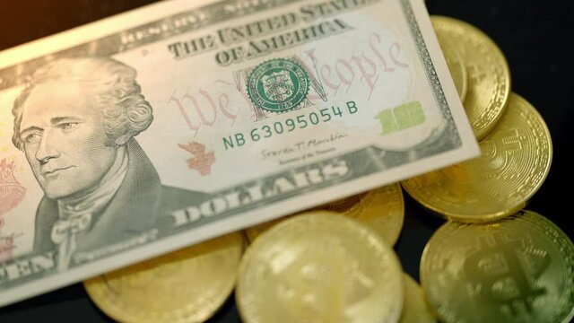 ドルとビットコイン　イメージ