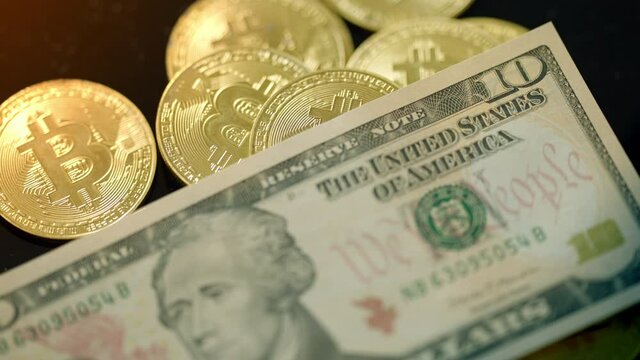 ドルとビットコイン　イメージ