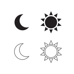 Sun and moon icon