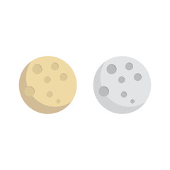 Moon vector flat icon