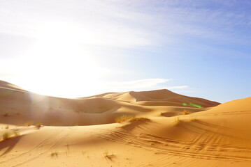 モロッコの美しいサハラ砂漠