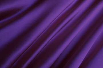 シルクのドレープ　紫
