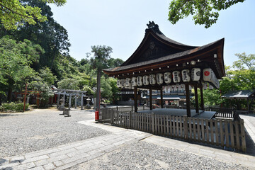 Naklejka premium 粟田神社 拝殿 京都市