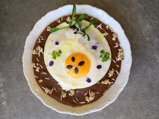 oeuf sur velouté
