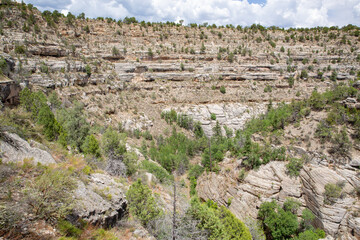 Walnut Canyon National Monument in Arizona, USA