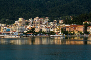 Fototapeta na wymiar igoumenitsa city and harbor greece