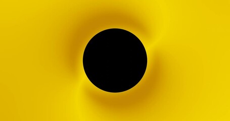 3d render with rounded background with yellow energy