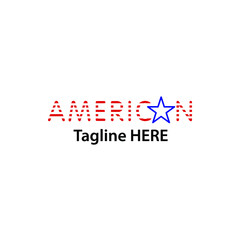 American logo design vector trendy