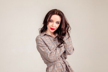 young woman closeup portrait
