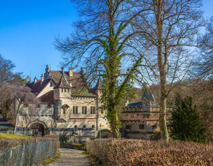 Fototapeta na wymiar old part of the castle Lichtenstein