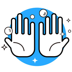 手洗い・感染予防のアイコン素材