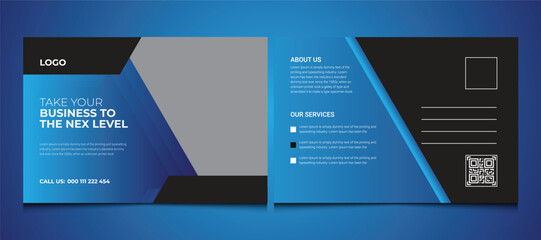 corporate post card design template