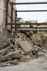 Démolition immeuble et étais