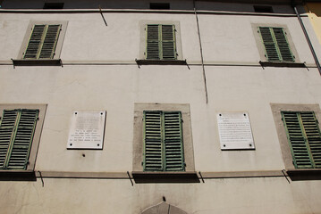 Obraz premium La casa natale del poeta italiano Dino Campana a Marradi, in provincia di Firenze.