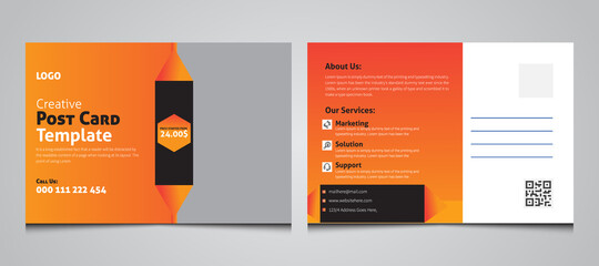 postcard template design 