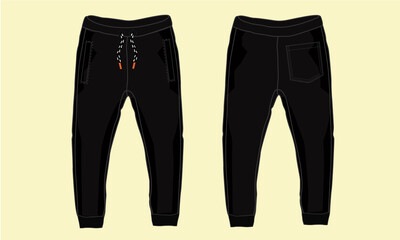 Jogger-Vector-Illustration-Template-design-for-mens-fashion.-Apperal-Graphic-design-Front-and-Back-view.