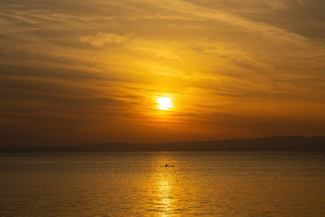 Fototapeta premium 葉山の海岸の夕景