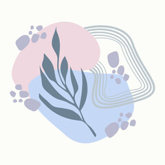 Naklejka premium Abstract geometric hand drawn shapes wallpaper background