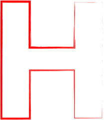 alphabet letter h